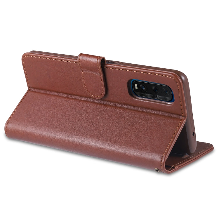 For OPPO Find X2 AZNS Sheepskin Texture Horizontal Flip Leather Case with Holder & Card Slots & Wallet