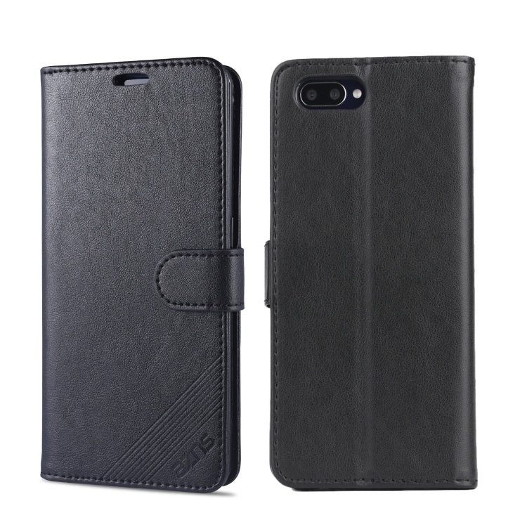 For OPPO K1 AZNS Sheepskin Texture Horizontal Flip Leather Case with Holder & Card Slots & Wallet