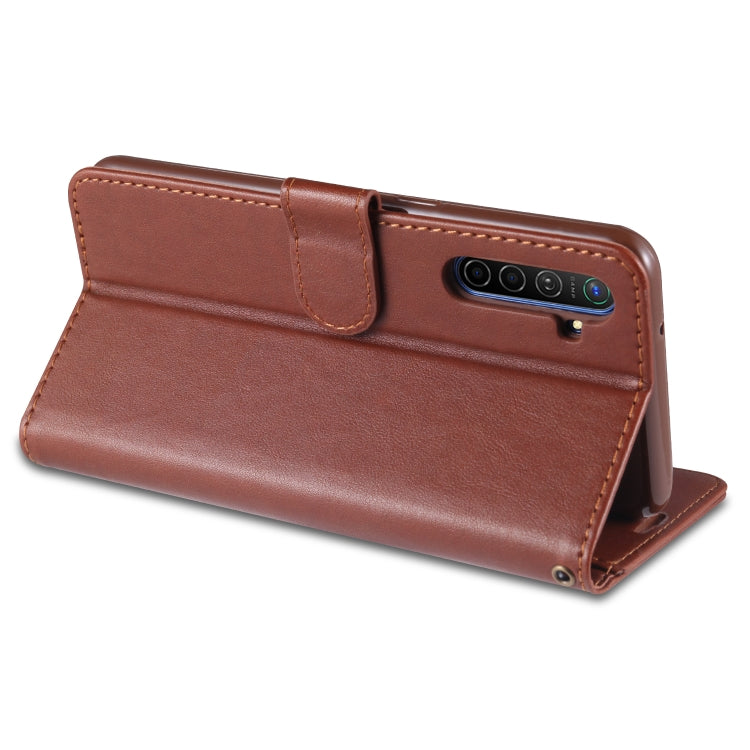 For OPPO K5 AZNS Sheepskin Texture Horizontal Flip Leather Case with Holder & Card Slots & Wallet
