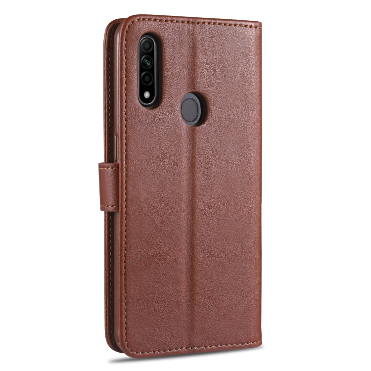 For OPPO A8 AZNS Sheepskin Texture Horizontal Flip Leather Case with Holder & Card Slots & Wallet