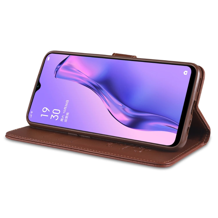 For OPPO A8 AZNS Sheepskin Texture Horizontal Flip Leather Case with Holder & Card Slots & Wallet