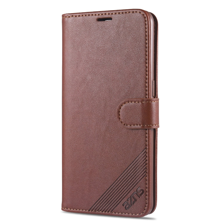 For OPPO A91 AZNS Sheepskin Texture Horizontal Flip Leather Case with Holder & Card Slots & Wallet