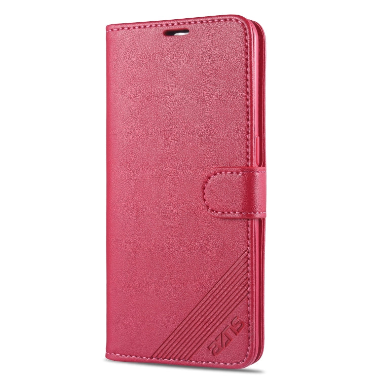 For OPPO A91 AZNS Sheepskin Texture Horizontal Flip Leather Case with Holder & Card Slots & Wallet