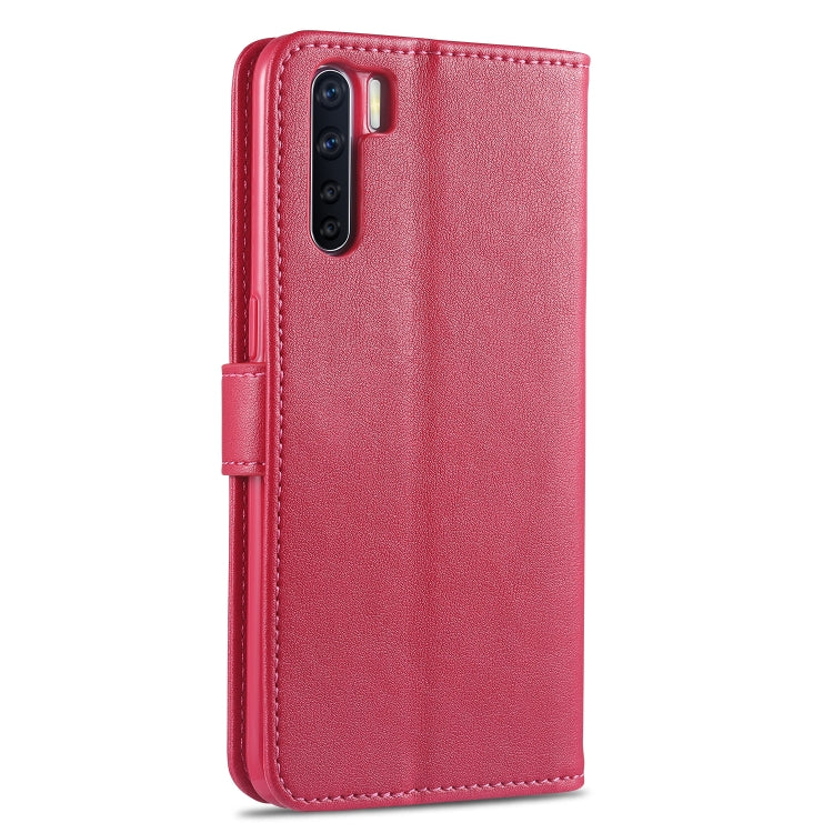 For OPPO A91 AZNS Sheepskin Texture Horizontal Flip Leather Case with Holder & Card Slots & Wallet