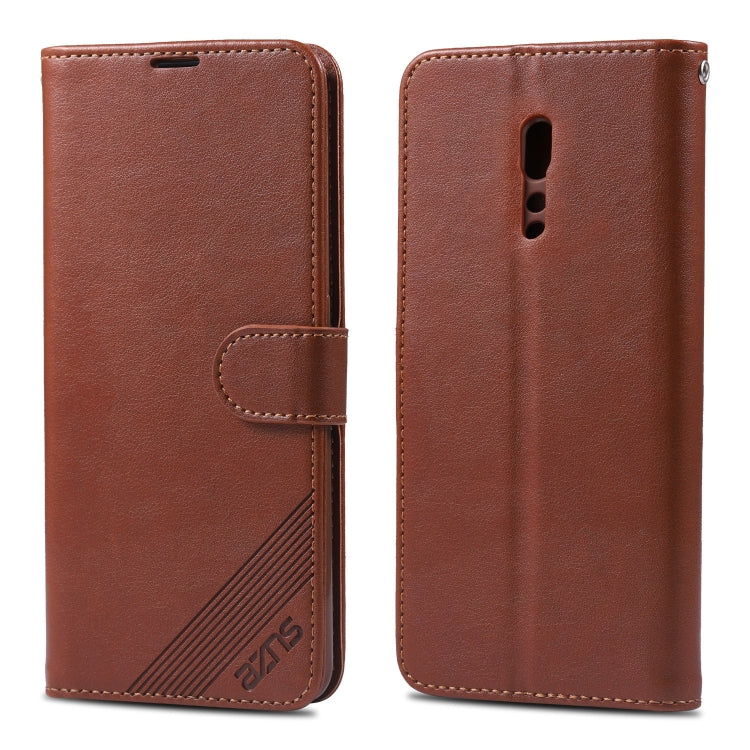 For OPPO Reno Z AZNS Sheepskin Texture Horizontal Flip Leather Case with Holder & Card Slots & Wallet