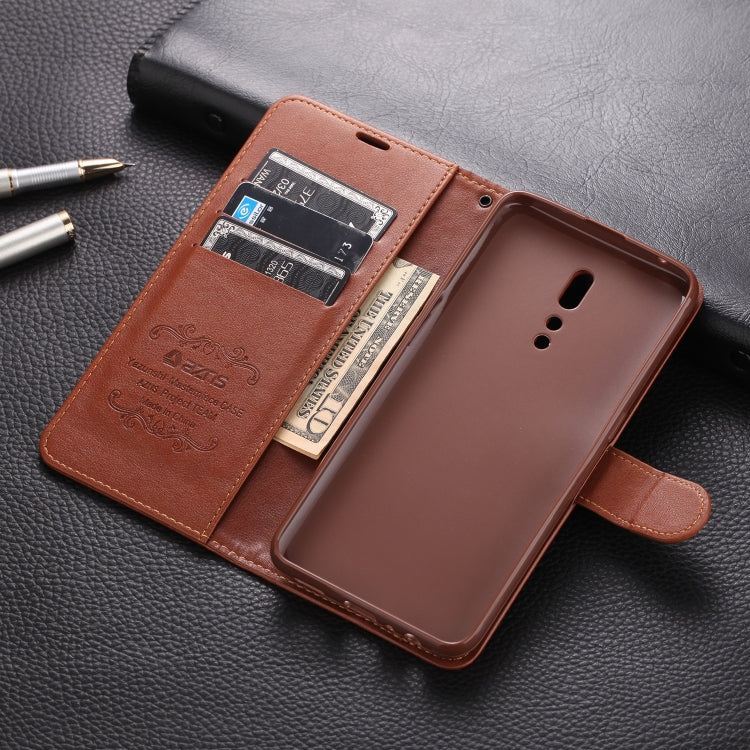 For OPPO Reno Z AZNS Sheepskin Texture Horizontal Flip Leather Case with Holder & Card Slots & Wallet