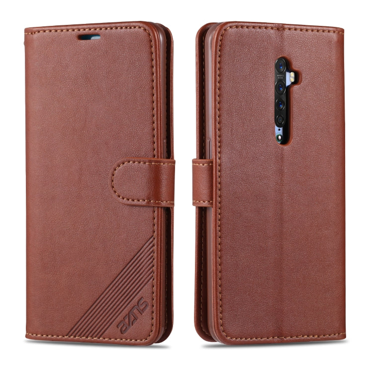 For OPPO Reno2 AZNS Sheepskin Texture Horizontal Flip Leather Case with Holder & Card Slots & Wallet