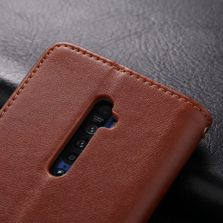For OPPO Reno2 Z AZNS Sheepskin Texture Horizontal Flip Leather Case with Holder & Card Slots & Wallet