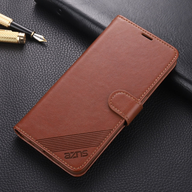 For OPPO Reno 3 AZNS Sheepskin Texture Horizontal Flip Leather Case with Holder & Card Slots & Wallet
