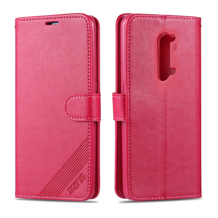 For OPPO Reno 3 AZNS Sheepskin Texture Horizontal Flip Leather Case with Holder & Card Slots & Wallet