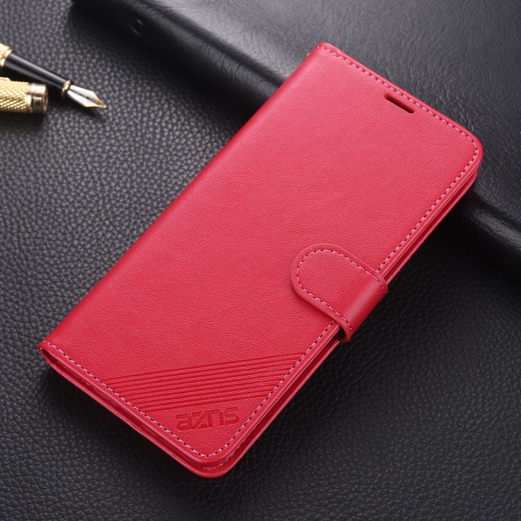 For OPPO Reno 3 AZNS Sheepskin Texture Horizontal Flip Leather Case with Holder & Card Slots & Wallet