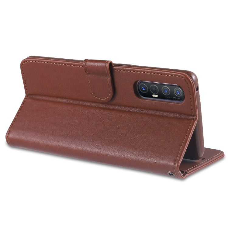 For OPPO Reno3 Pro AZNS Sheepskin Texture Horizontal Flip Leather Case with Holder & Card Slots & Wallet