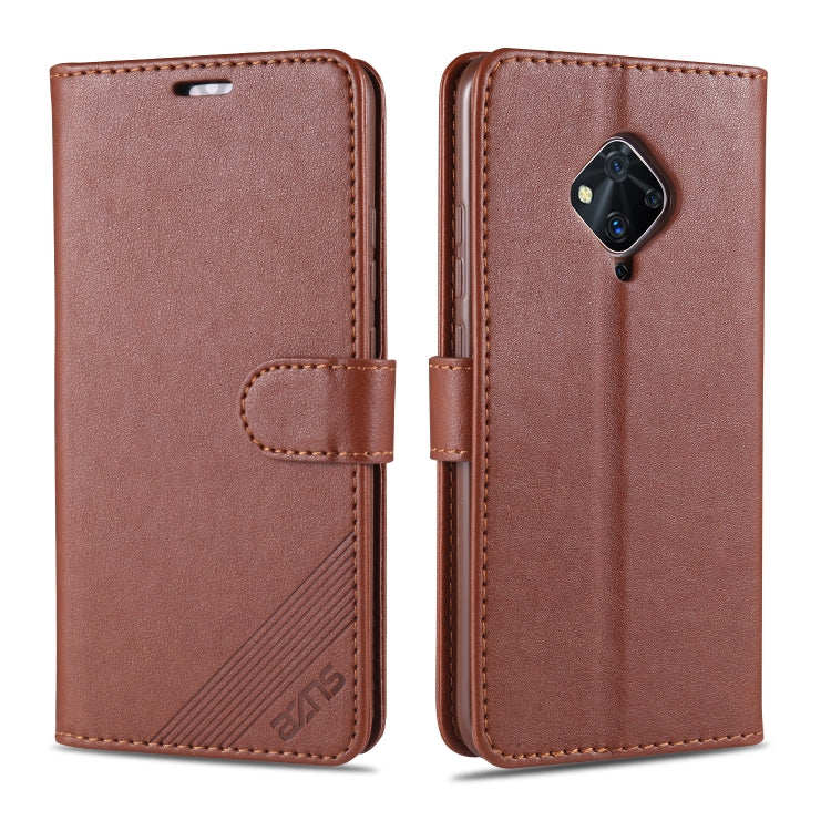 For Vivo S5 AZNS Sheepskin Texture Horizontal Flip Leather Case with Holder & Card Slots & Wallet