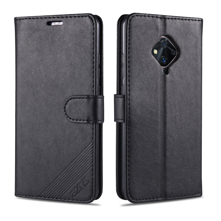 For Vivo S5 AZNS Sheepskin Texture Horizontal Flip Leather Case with Holder & Card Slots & Wallet