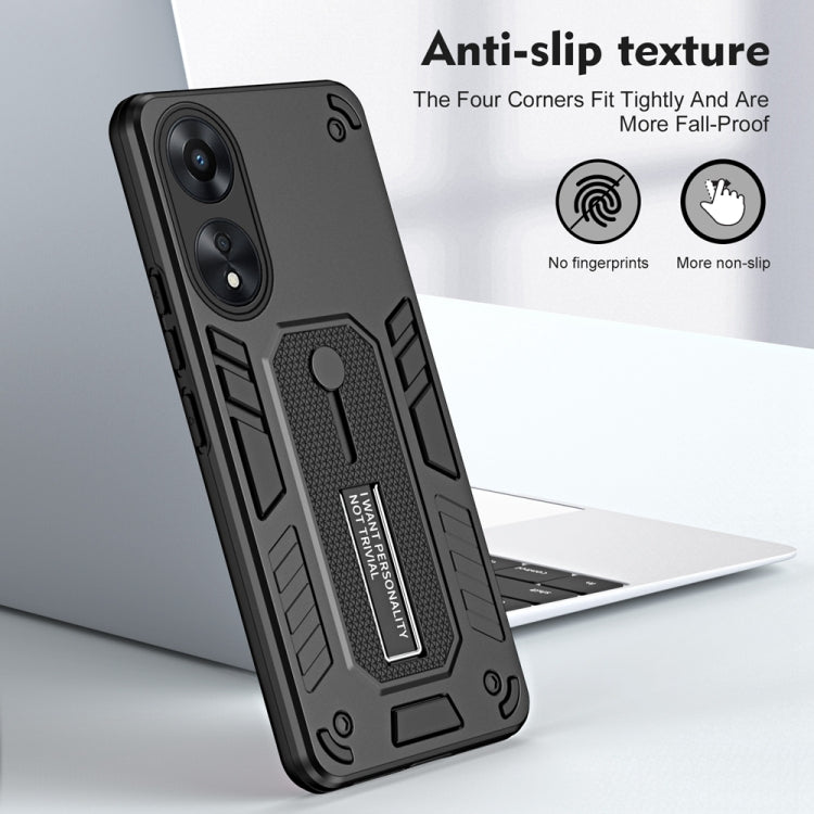 For OPPO A78 5G Variety Brave Armor Finger Loop Holder Phone Case