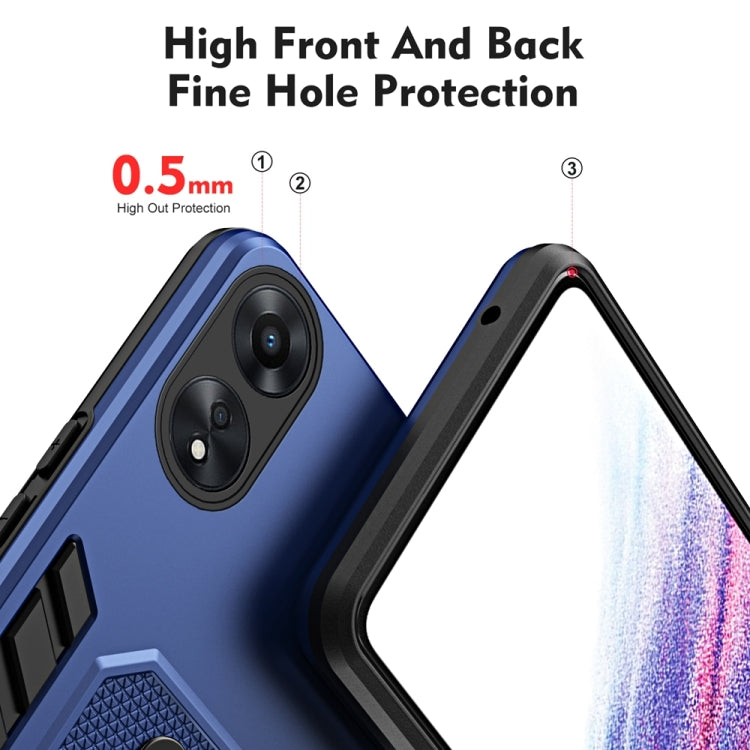 For OPPO A78 5G Variety Brave Armor Finger Loop Holder Phone Case