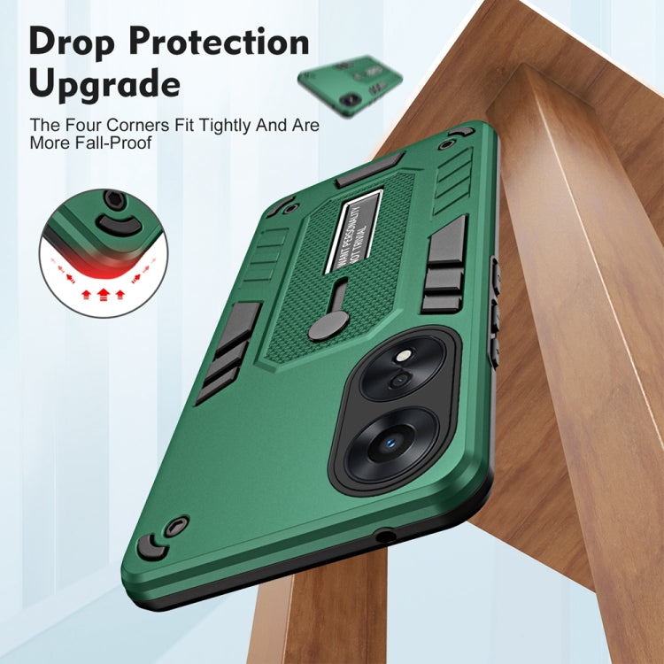 For OPPO A78 5G Variety Brave Armor Finger Loop Holder Phone Case