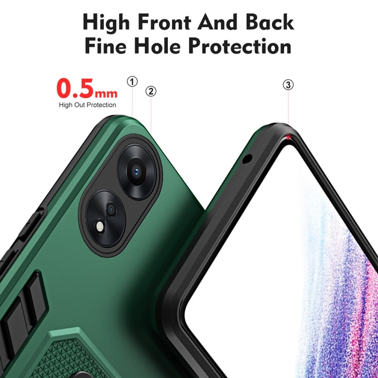 For OPPO A78 5G Variety Brave Armor Finger Loop Holder Phone Case