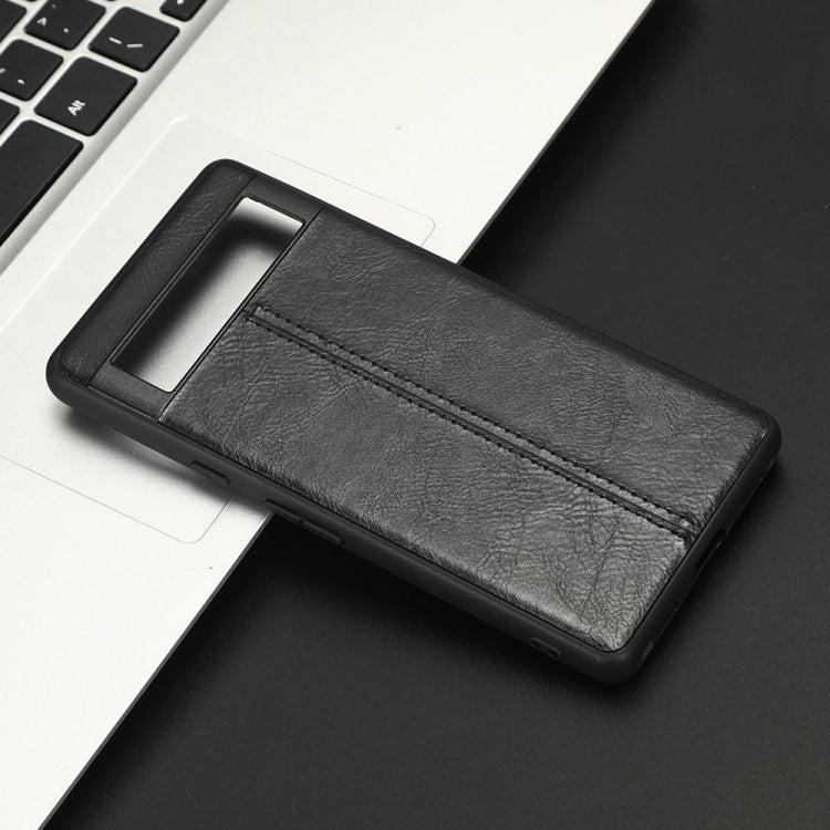 For Google Pixel 7a Cow Pattern Sewing Back Cover Phone Case