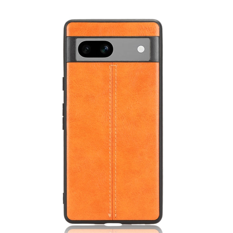 For Google Pixel 7a Cow Pattern Sewing Back Cover Phone Case