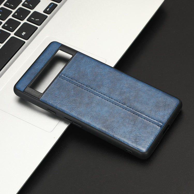 For Google Pixel 7a Cow Pattern Sewing Back Cover Phone Case