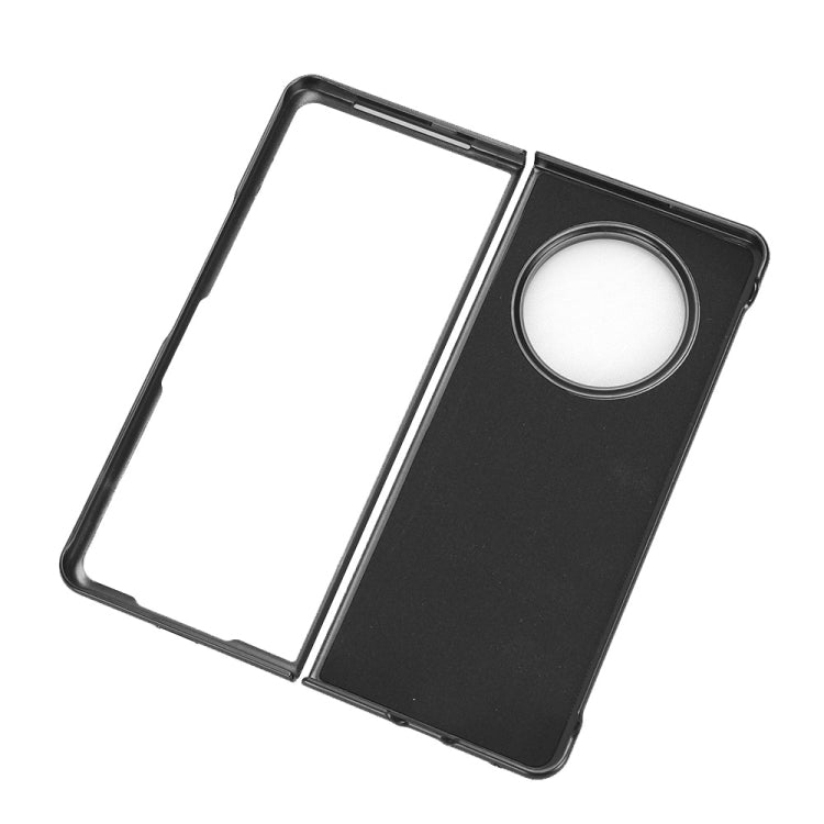 For Tecno Phantom V Fold Cow Pattern Sewing Back Cover Phone Case