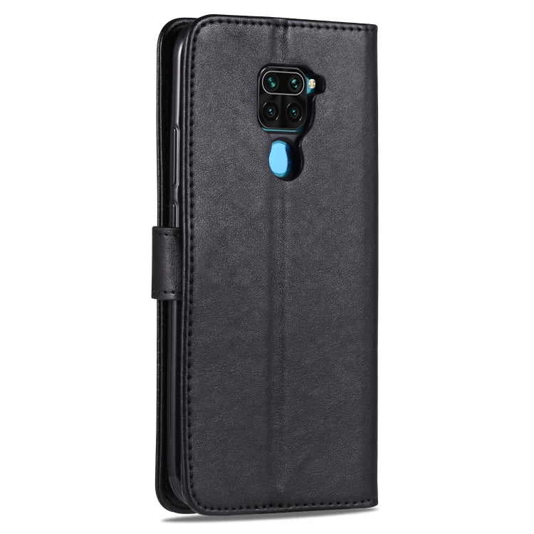 For Xiaomi Redmi 10X 4G / Note 9 AZNS Sheepskin Texture Horizontal Flip Leather Case with Holder & Card Slots & Wallet