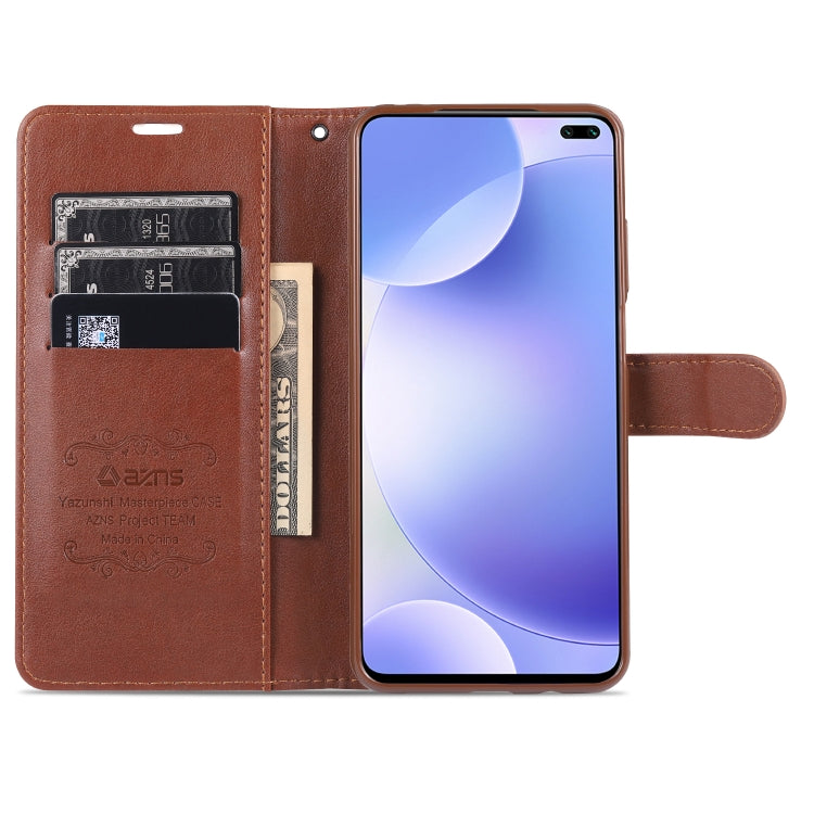 For Xiaomi Redmi K30 AZNS Sheepskin Texture Horizontal Flip Leather Case with Holder & Card Slots & Wallet