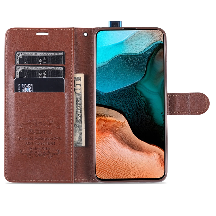 For Xiaomi Redmi K30 Pro AZNS Sheepskin Texture Horizontal Flip Leather Case with Holder & Card Slots & Wallet