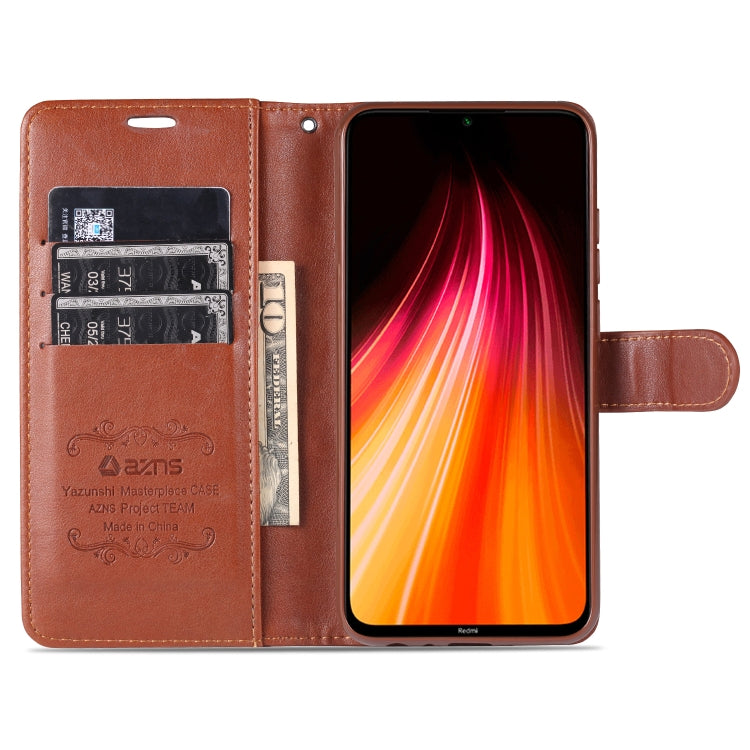 For Xiaomi Redmi Note 8 AZNS Sheepskin Texture Horizontal Flip Leather Case with Holder & Card Slots & Wallet