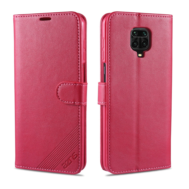 For Xiaomi Redmi Note 9S / Note 9 Pro AZNS Sheepskin Texture Horizontal Flip Leather Case with Holder & Card Slots & Wallet