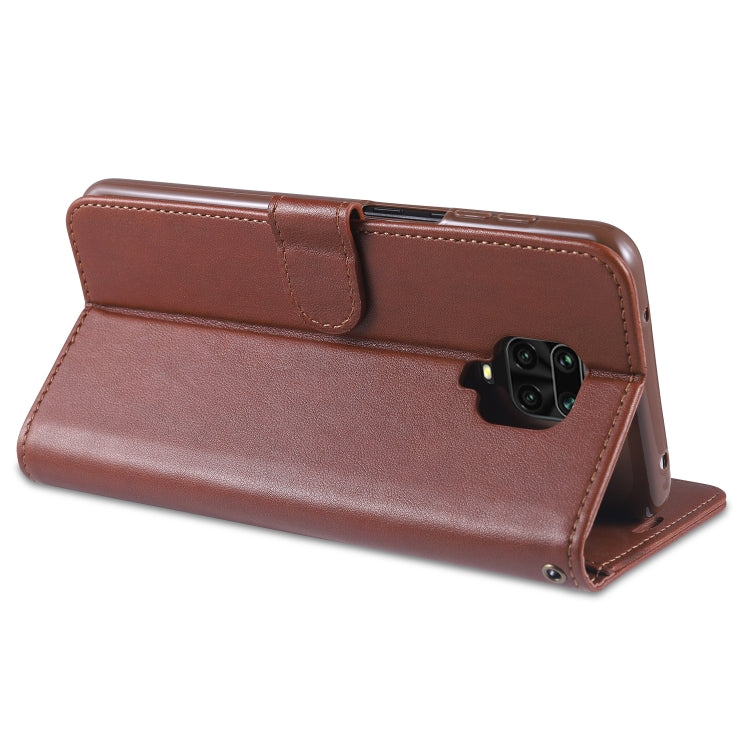 For Xiaomi Redmi Note 9S / Note 9 Pro AZNS Sheepskin Texture Horizontal Flip Leather Case with Holder & Card Slots & Wallet