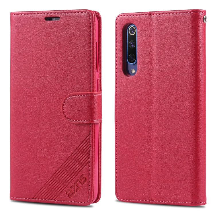 For Xiaomi Mi 9 / 9 SE AZNS Sheepskin Texture Horizontal Flip Leather Case with Holder & Card Slots & Wallet