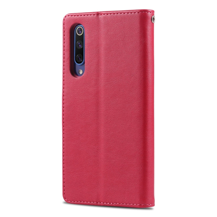 For Xiaomi Mi 9 / 9 SE AZNS Sheepskin Texture Horizontal Flip Leather Case with Holder & Card Slots & Wallet