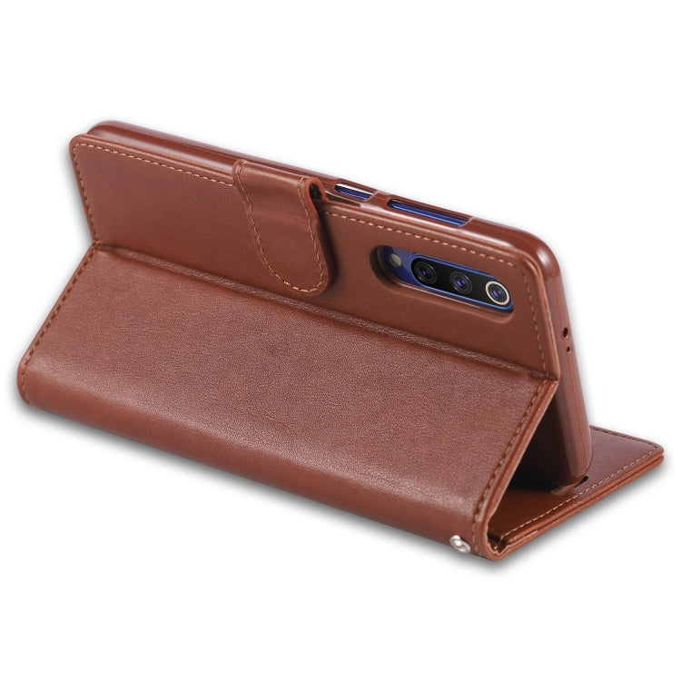 For Xiaomi Mi 9 / 9 SE AZNS Sheepskin Texture Horizontal Flip Leather Case with Holder & Card Slots & Wallet