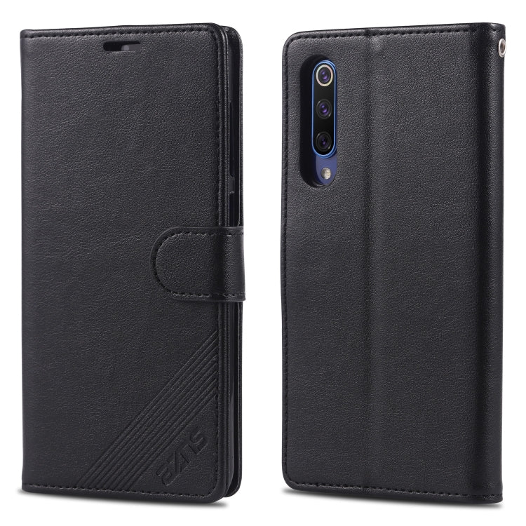 For Xiaomi Mi 9 / 9 SE AZNS Sheepskin Texture Horizontal Flip Leather Case with Holder & Card Slots & Wallet