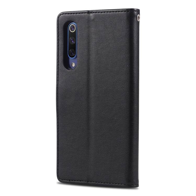 For Xiaomi Mi 9 / 9 SE AZNS Sheepskin Texture Horizontal Flip Leather Case with Holder & Card Slots & Wallet