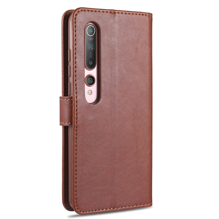For Xiaomi Mi 10 / 10 Pro AZNS Sheepskin Texture Horizontal Flip Leather Case with Holder & Card Slots & Wallet