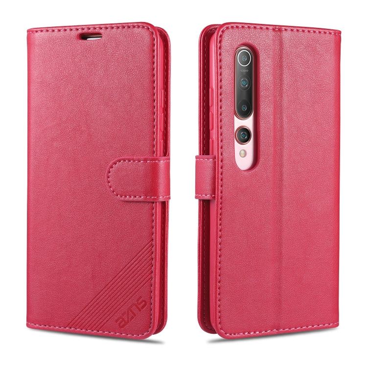 For Xiaomi Mi 10 / 10 Pro AZNS Sheepskin Texture Horizontal Flip Leather Case with Holder & Card Slots & Wallet