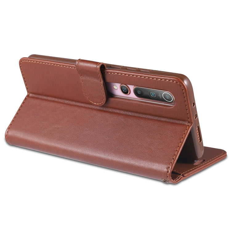 For Xiaomi Mi 10 / 10 Pro AZNS Sheepskin Texture Horizontal Flip Leather Case with Holder & Card Slots & Wallet
