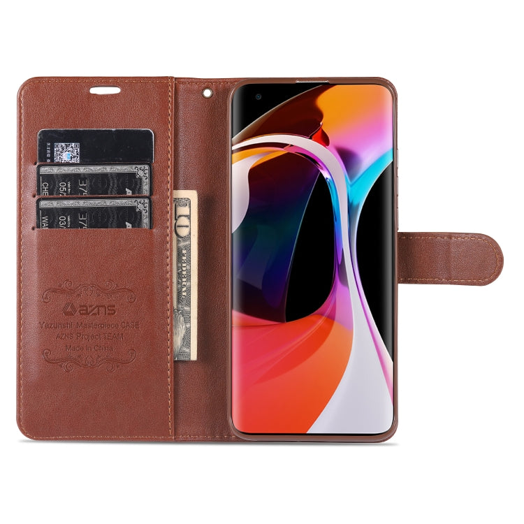 For Xiaomi Mi 10 / 10 Pro AZNS Sheepskin Texture Horizontal Flip Leather Case with Holder & Card Slots & Wallet