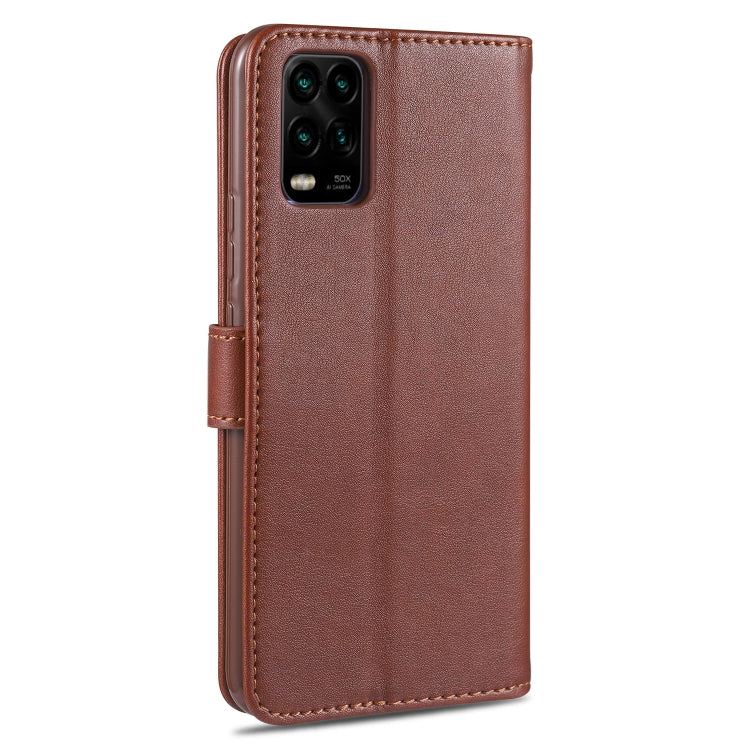For Xiaomi 10 Lite AZNS Sheepskin Texture Horizontal Flip Leather Case with Holder & Card Slots & Wallet