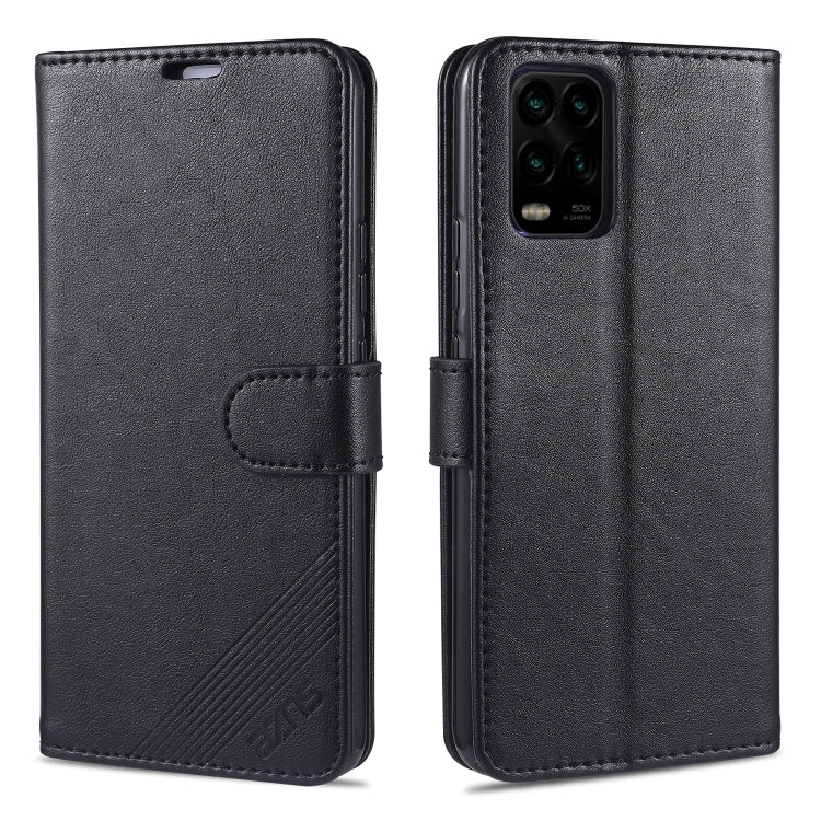 For Xiaomi 10 Lite AZNS Sheepskin Texture Horizontal Flip Leather Case with Holder & Card Slots & Wallet