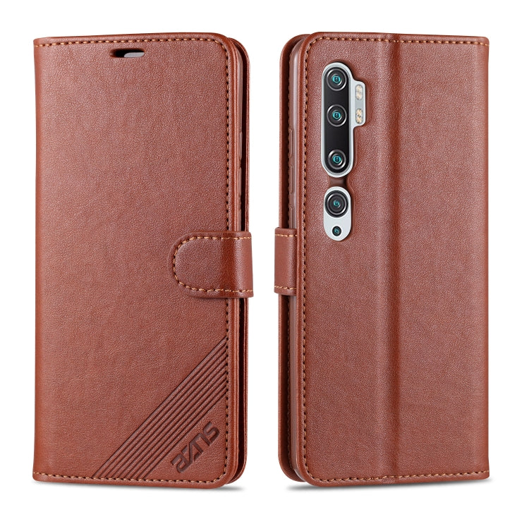 For Xiaomi CC9 Pro AZNS Sheepskin Texture Horizontal Flip Leather Case with Holder & Card Slots & Wallet