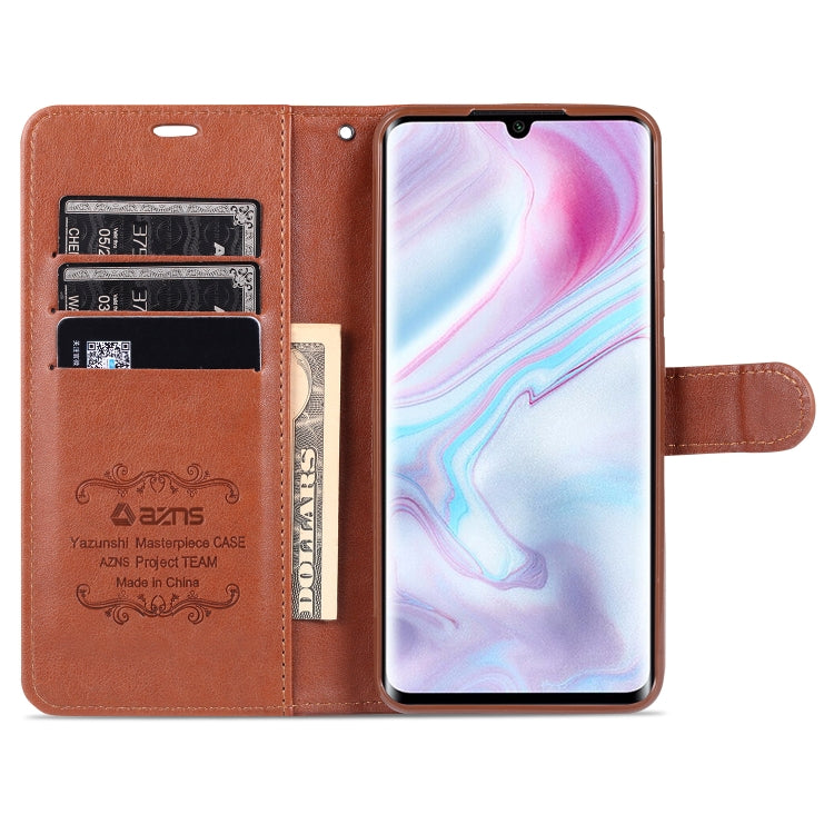For Xiaomi CC9 Pro AZNS Sheepskin Texture Horizontal Flip Leather Case with Holder & Card Slots & Wallet