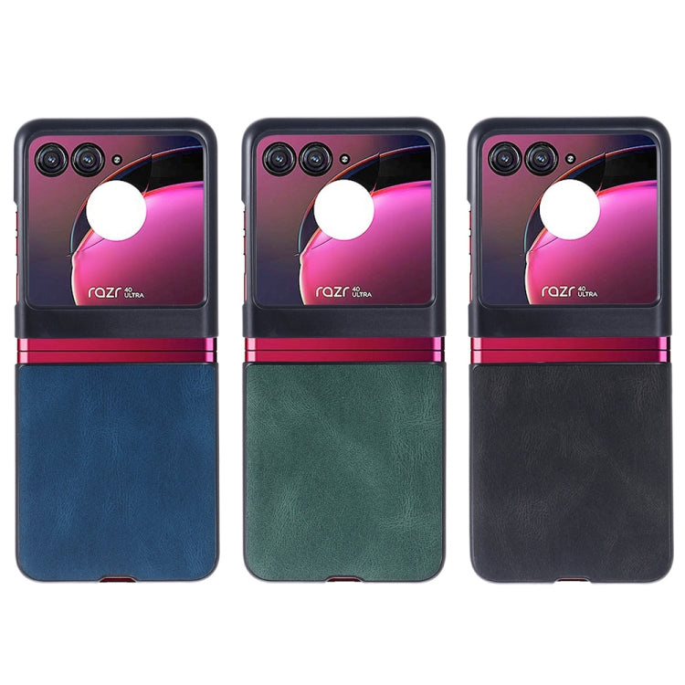 For Motorola Razr 40 Ultra Classic Leather PC Phone Case