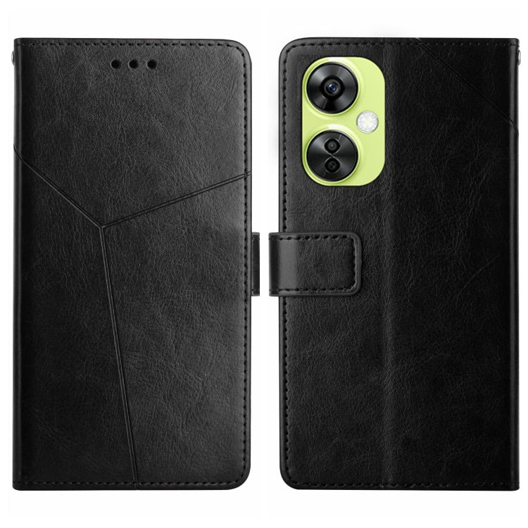 For OnePlus Nord CE 3 Lite Y-shaped Pattern Flip Leather Phone Case