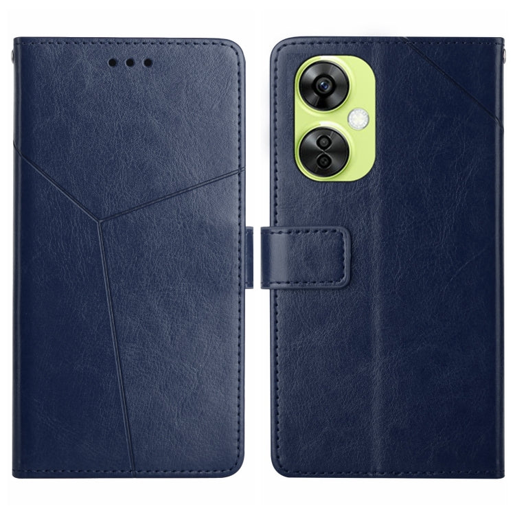 For OnePlus Nord CE 3 Lite Y-shaped Pattern Flip Leather Phone Case