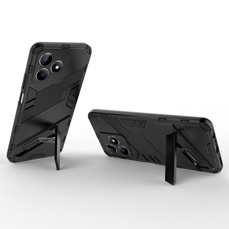 For Realme C53 4G Punk Armor 2 in 1 PC + TPU Phone Case with Holder