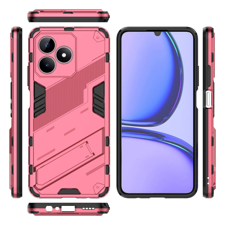 For Realme C53 4G Punk Armor 2 in 1 PC + TPU Phone Case with Holder
